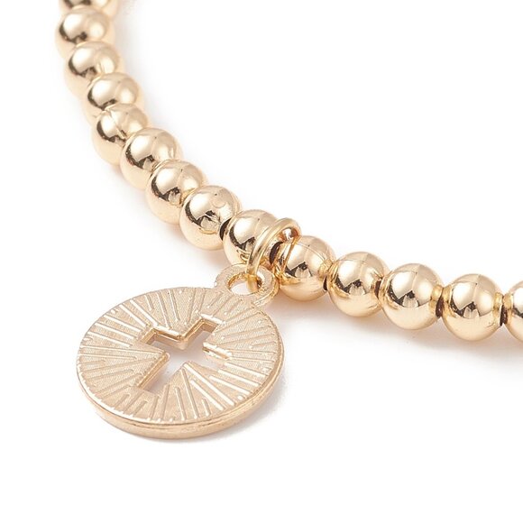 NWOT 4pc stacking set Natural Pearl, Agate and Wood Beaded Stretch Bracelets - Picture 5 of 8